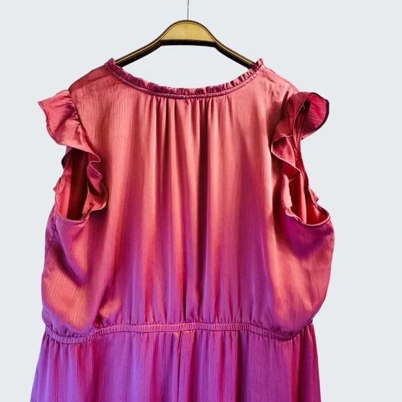 Old Navy Pink Midi Summer Dress Size 2X - Picture 11 of 14